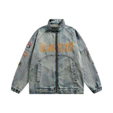 Cowboy-Jeansjacke mit Patches